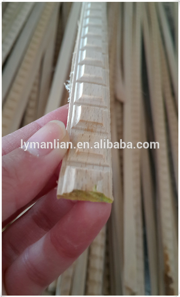 Steam Beech Carved Rope Wood Mouldings For Wall Decoration