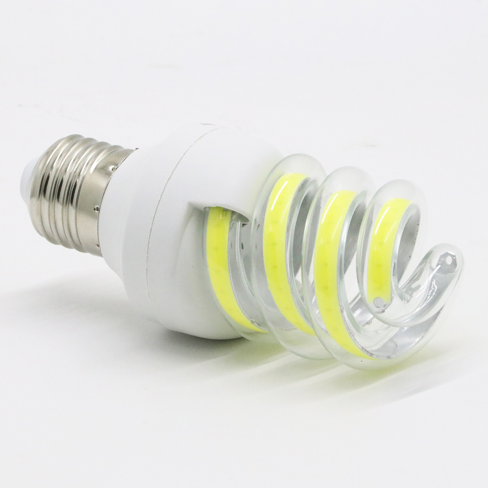 Cold white E27 holder led energy saving cob bulb 20W 24W 32W 40W Spiral shape corn lamp with 2 years warranty