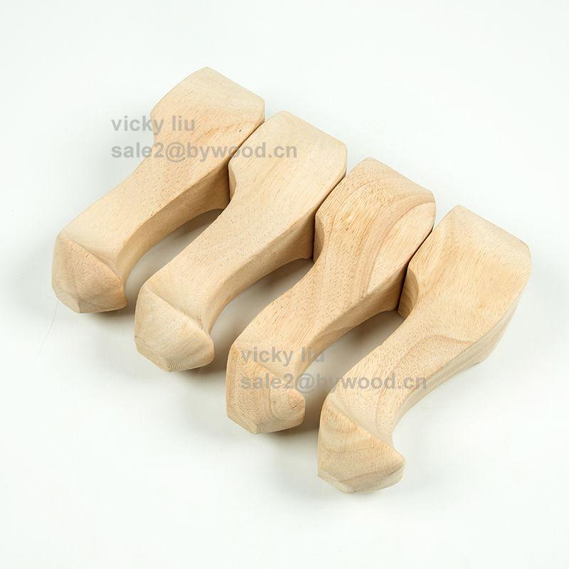 Carving soild wood sofa legs furniture decorate wooden legs