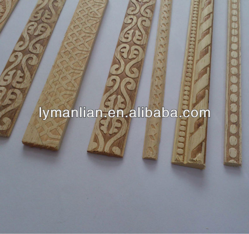 Machine carved deisgn wooden moulding