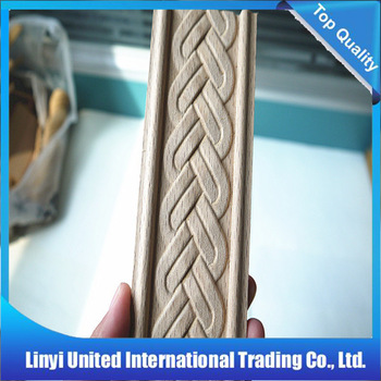 Factory price romania beech wood moulding Linyi Baiyi Wood