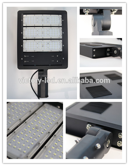 One person installation LED parking lot lighting retrofit UL led shoebox street light