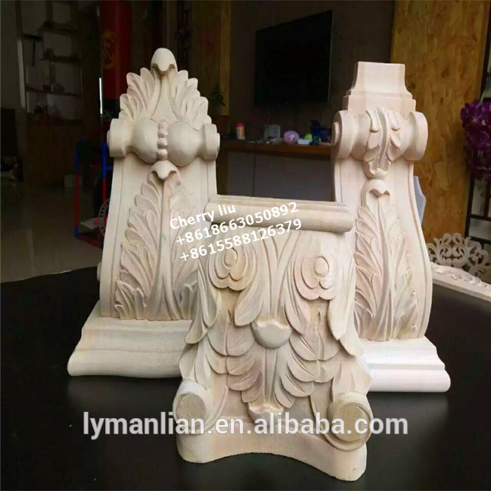decorative hand carved wood corbles brackets