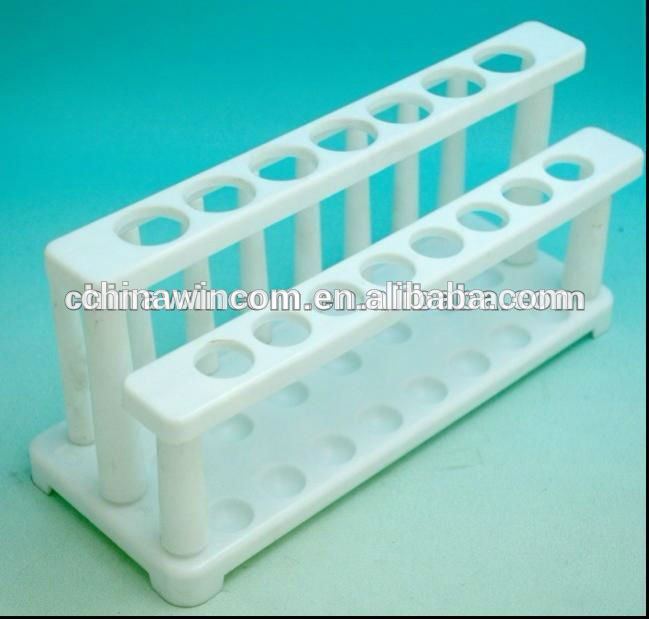 Laboratory plastic test tube rack
