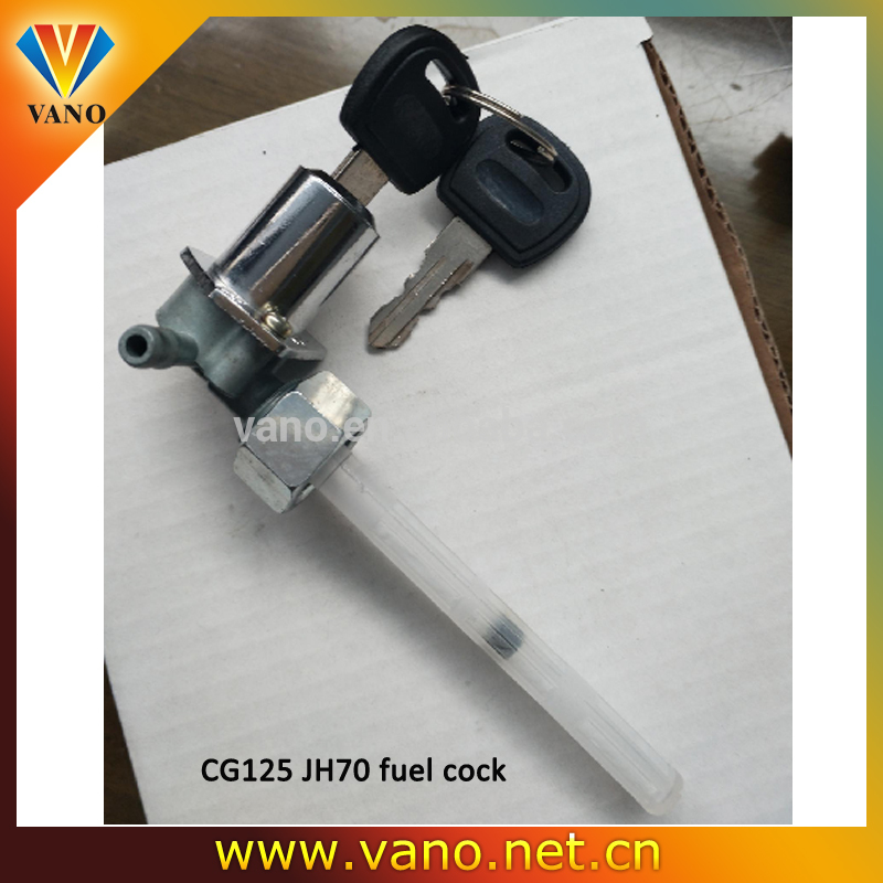 JH70 CG125 motorcycle fuel cock with key for Pakistan market