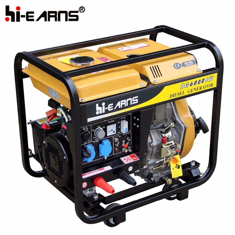 diesel welding generator set single cylinder welding machine DG6000EW