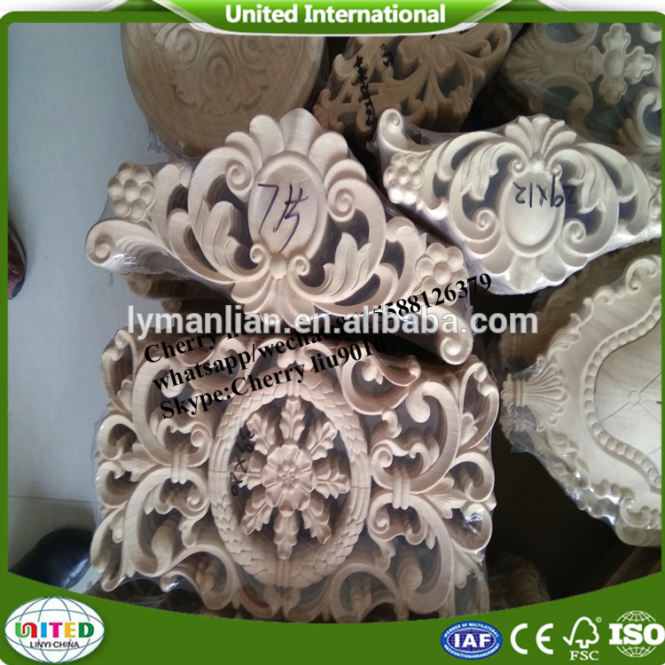 rubber wood ornaments for furniture