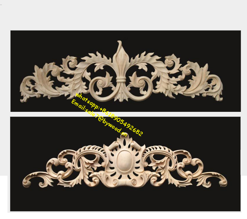 CNC wood carving decoration appliques and onlays