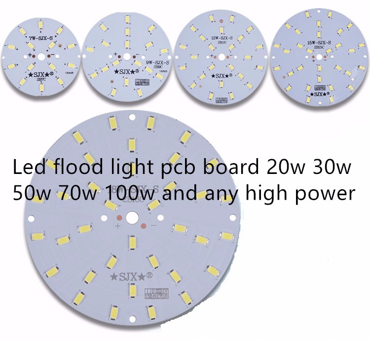 55w linear base flexible board led round pcb plate