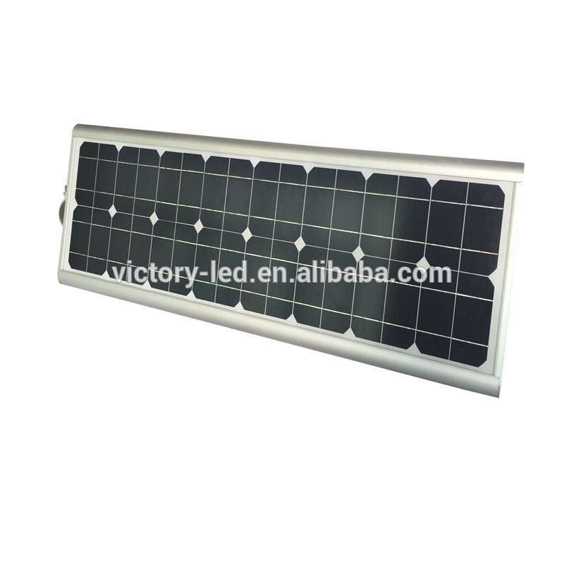 30w Outdoor Yard Garden Lamp All In One Solar Power Mount LED Street Light