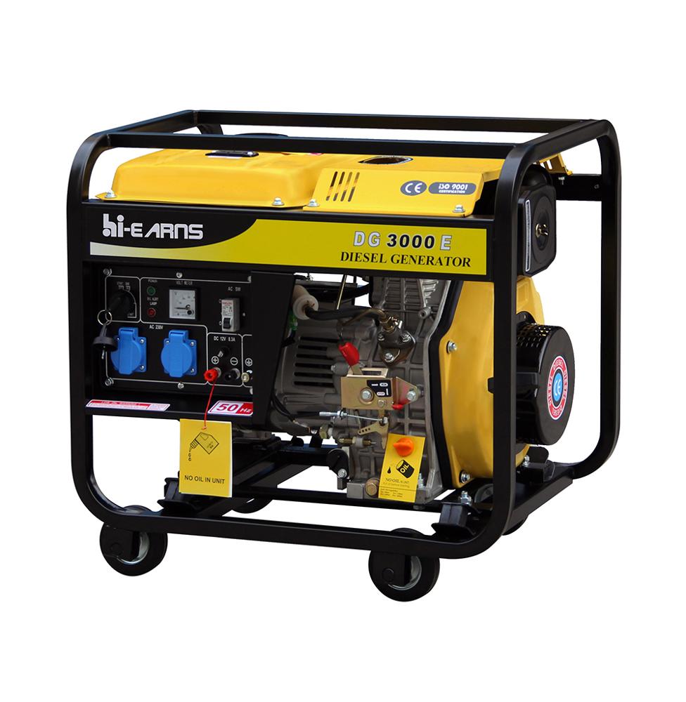 3kva portable diesel generator genset DG3000E