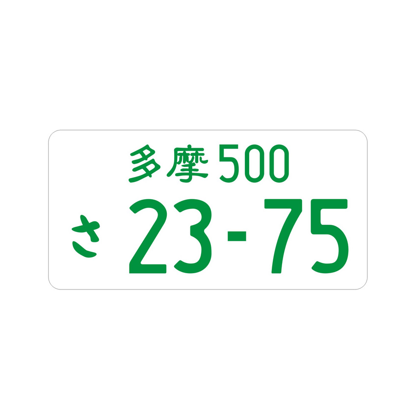 customized car licence plate with logo and car number