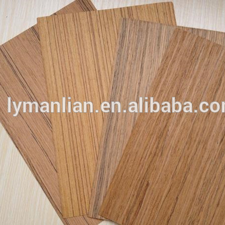 Sliced cut Engineered timber 0.3mm veneer sheet recon gurjan veneer for India