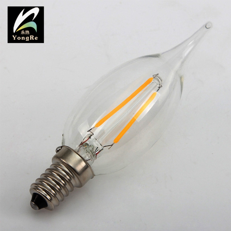 2 018 Candle C35 2W Edsion Lamp Ce Rohs Led Filament Bulb