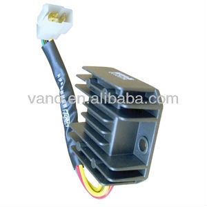 Full wave Double Silicon 12v Chrome Planting Rectifier for Motorcycle Scooter and Moped ZJ125