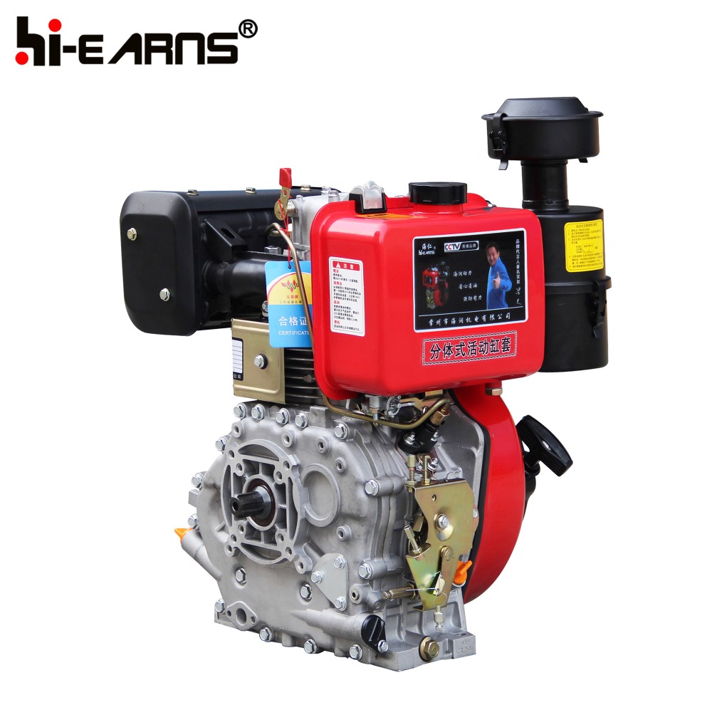 12hp 3600rpm spline shaft diesel engine for water pump