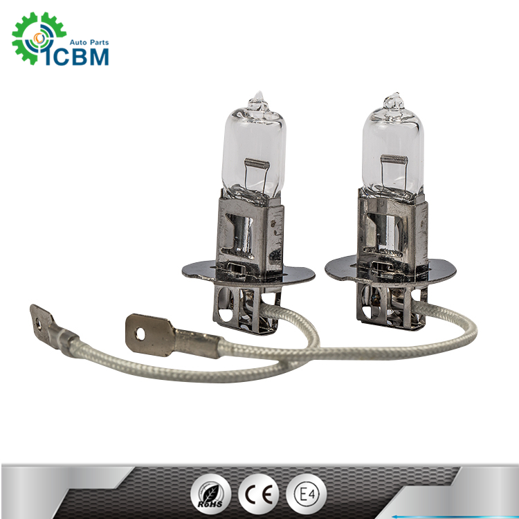 china Car Light H3 12v100w white car halogen bulb lamp