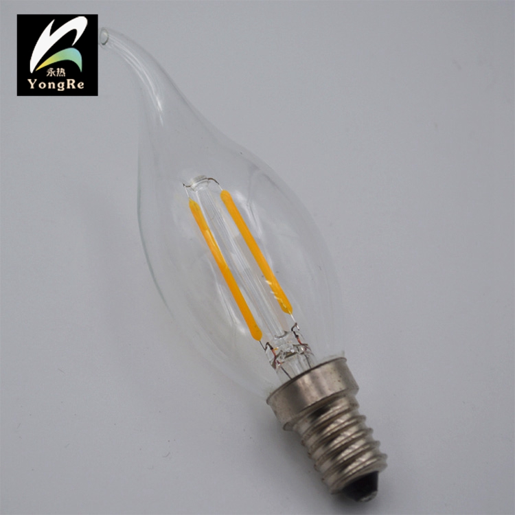 Professional Design C35 Soft Style Led Filament Bulb Candle Light Lamp