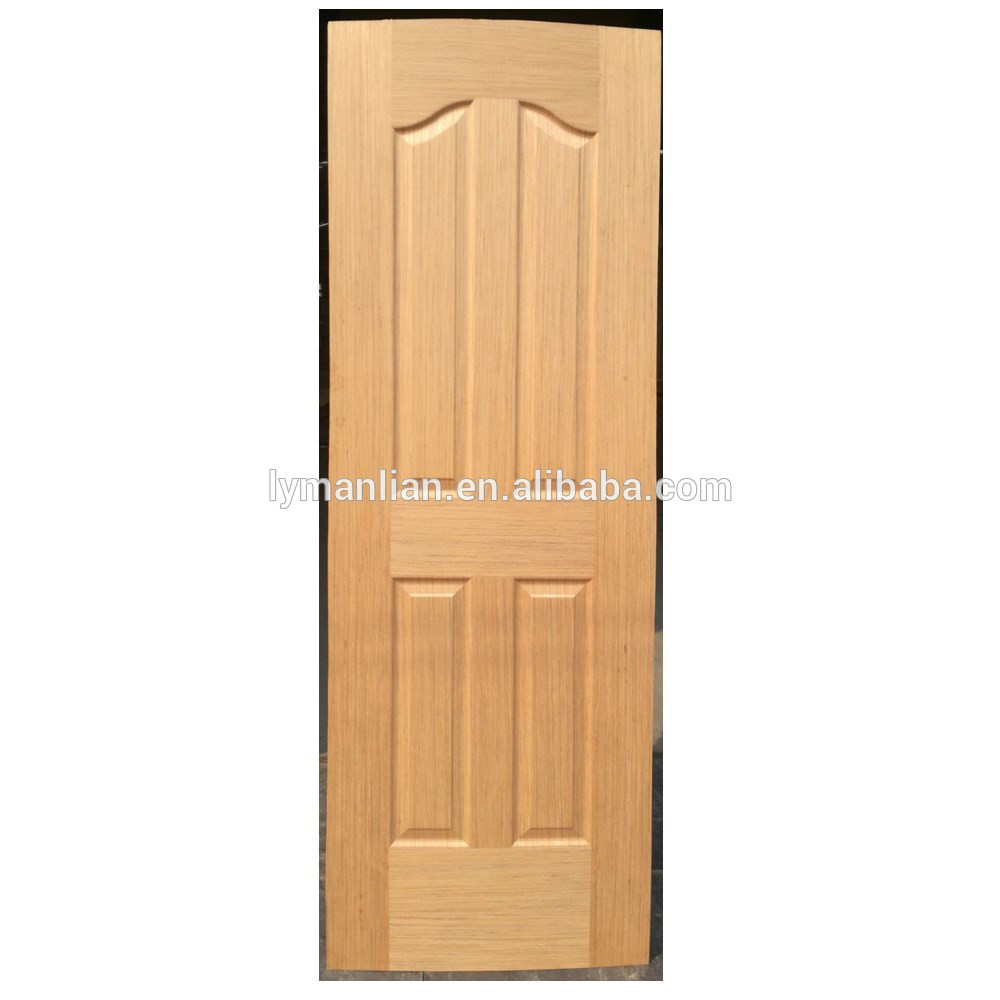 natural wood door board skin moulded door skin melamine  wood veneer door skin