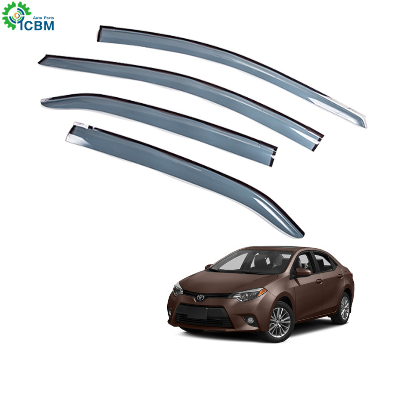 window visor chrome matte black accessories for family car