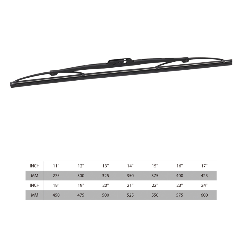 Top Quality Bone Frame High Carbon Steel Metal Screw Type Wiper Blade
