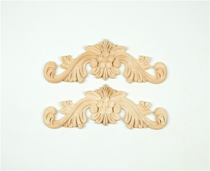 Embossed Flower Design overlays wood appliques