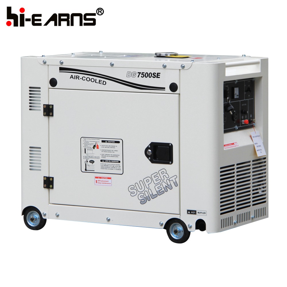 5.5KW 60HZ 110V 220V air cooled single cylinder Diesel Generator