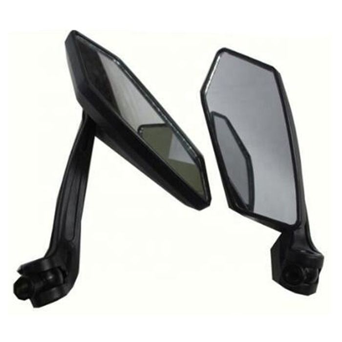 Pulsar Spare Parts Pulsar square Left / Right Black Motorcycle Side Mirrors