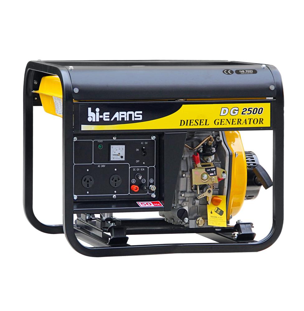 2KW open frame diesel generator 2kva generator price