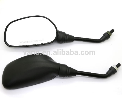 Black Stainless Steel M8 M10 Pulsar 180UG4 Motorcycle Side Mirror