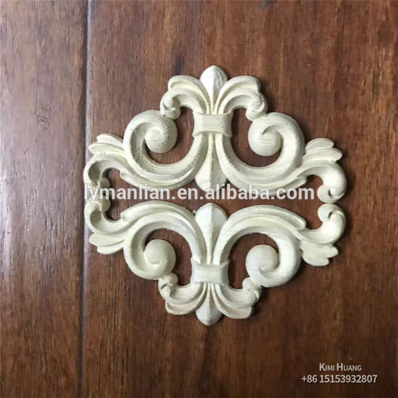 small rubber wood carving decorations wooden rosettes wood appliques