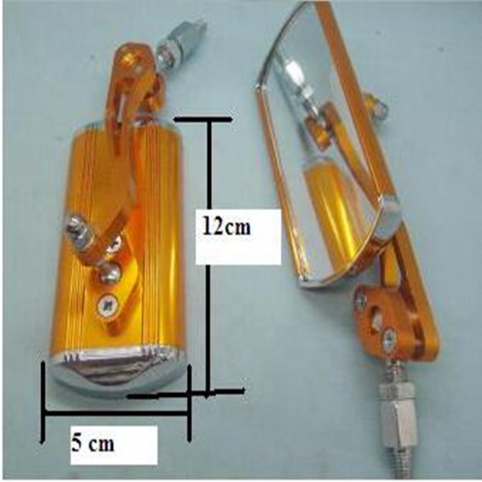 Universal Motorcycle CNC Aluminum Rearview Handle Bar End 7/8 Side Mirrors