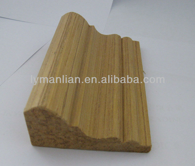 Crown moulding timber trim strip for home decoration