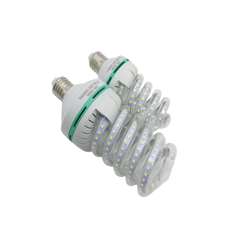 5w 7W 9W 12W 16W 20W 24W 32W half spiral e27 6400k 220v corn bulbs replacement home office light