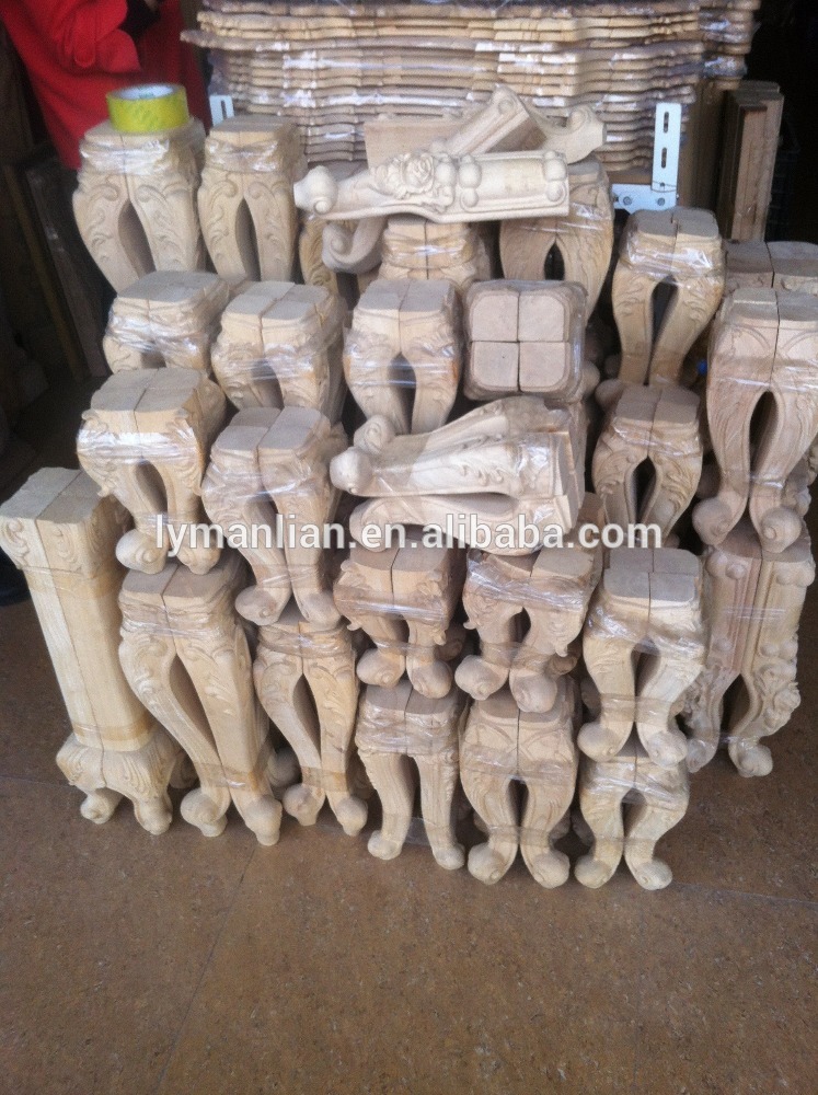 wood carved table legs