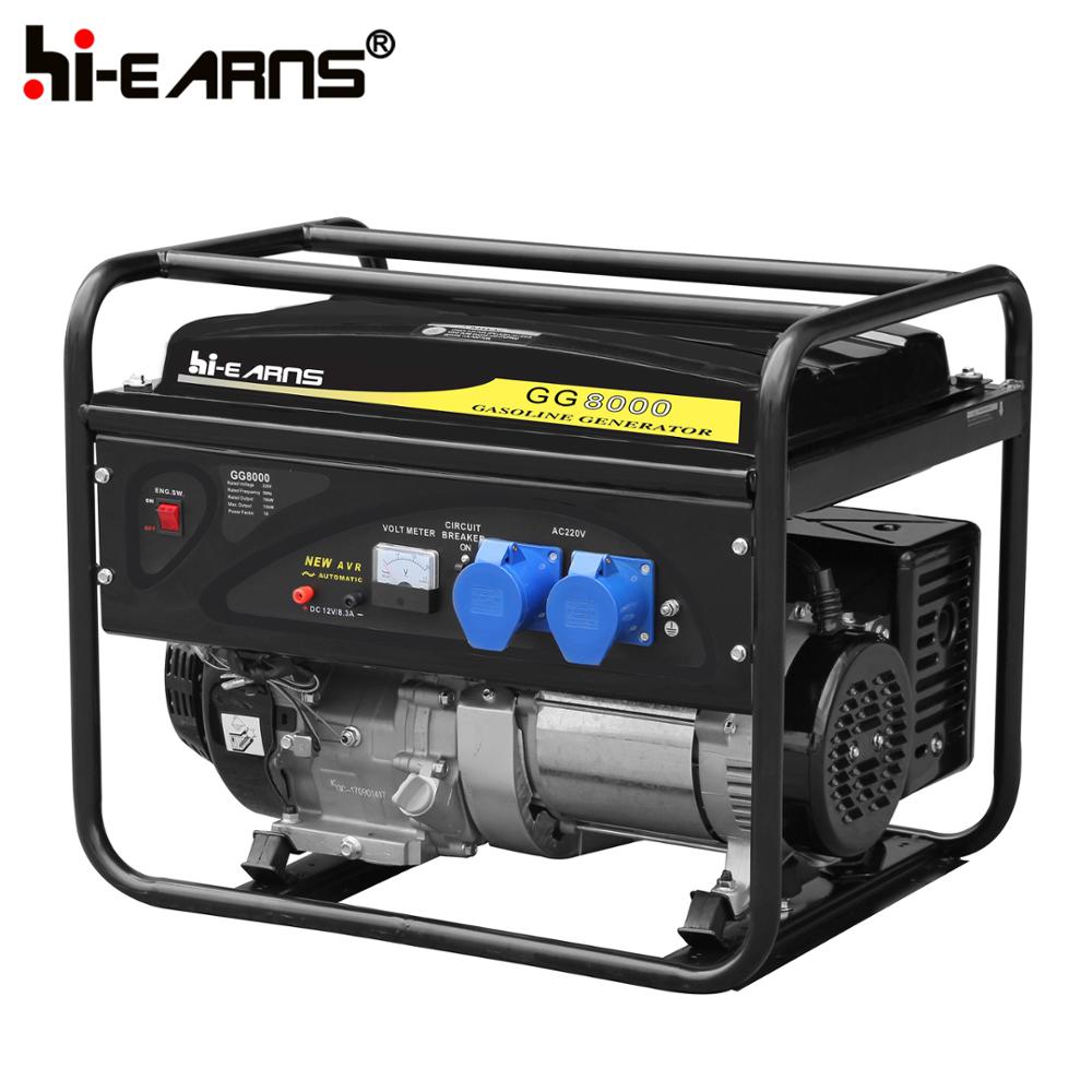 Air-cooled portable 8500w gasoline generator