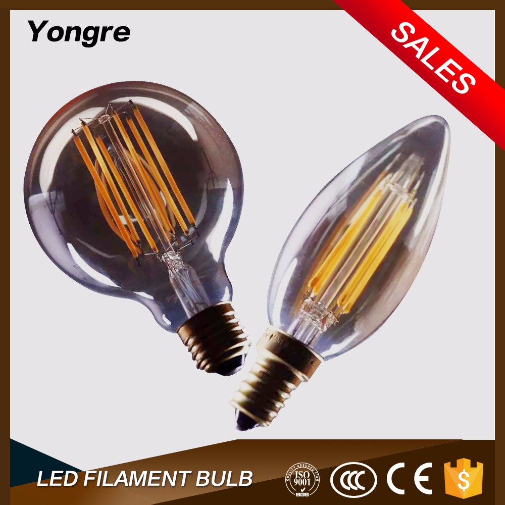 2017 best led lamp ST64/G45/C35/A60 led lights E27 decorative bulb filament 2/4/6/8w led lamp