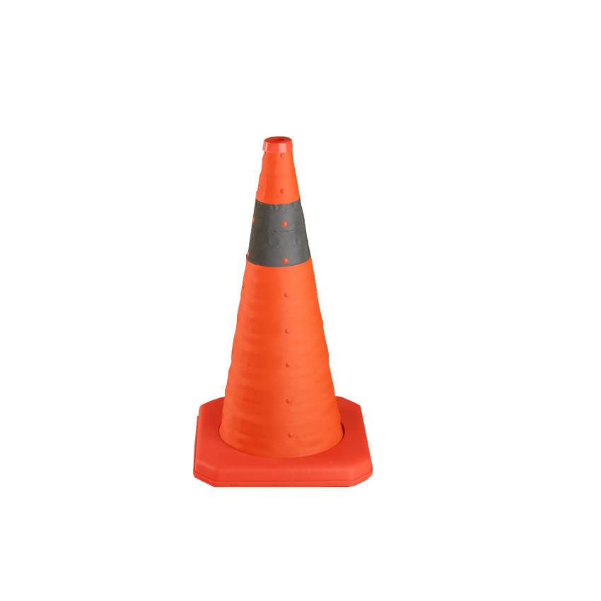 High visibility safety road flexible foldable reflective pvc plastic traffic cone