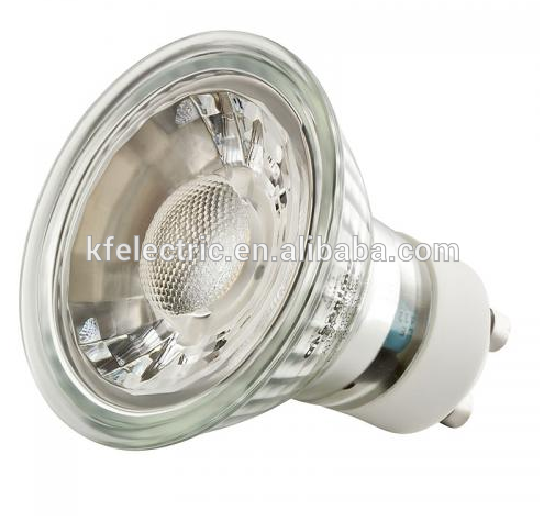 2016 Hot Selling 38 Degree 3W 5W 7W Glass COB LED Spotlight, GU10 LED Spotlight, 230V Glass GU10 LED Lamp