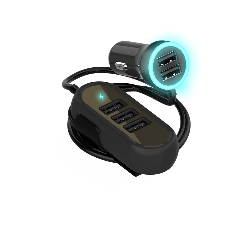 Portable Car USB Charger With Cable Universal for Cars
