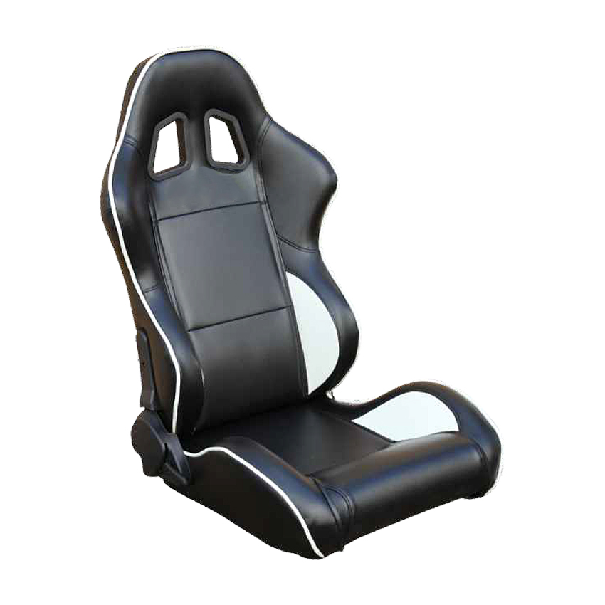 Adjustable leather racing seat car racing seat