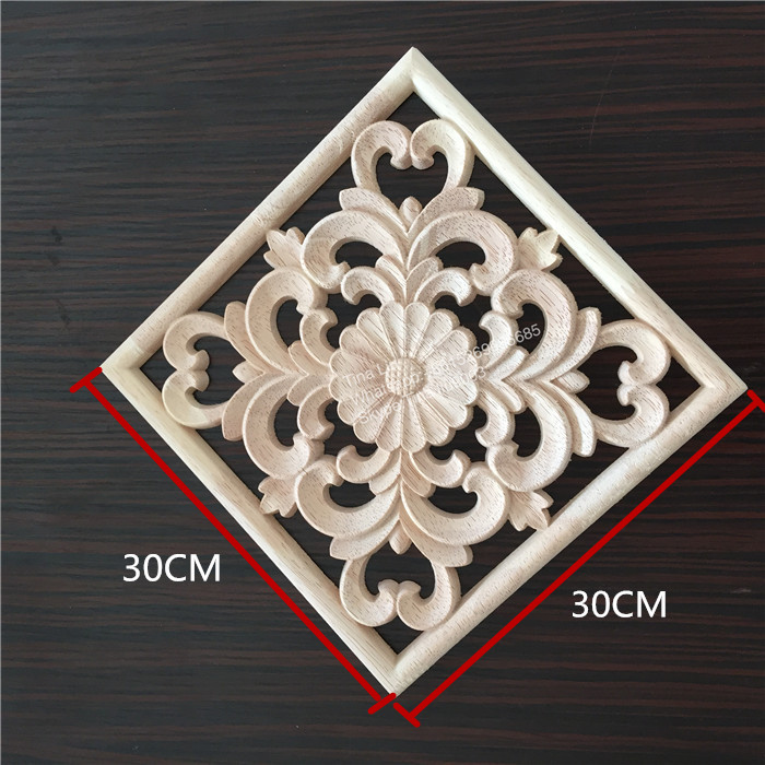 Wood rosettes wood onlays and appliques