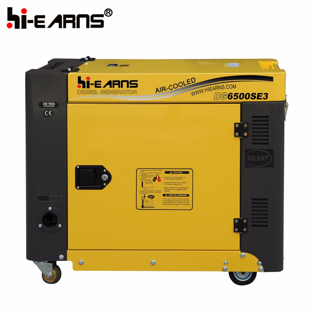 Air-cooled single cylinder diesel engine silent electric generator