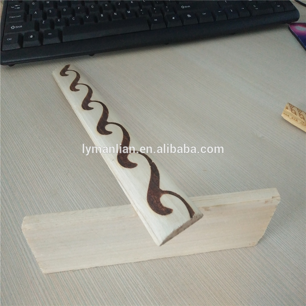 Bedroom furniture teak design decoration line Wood frame moulding