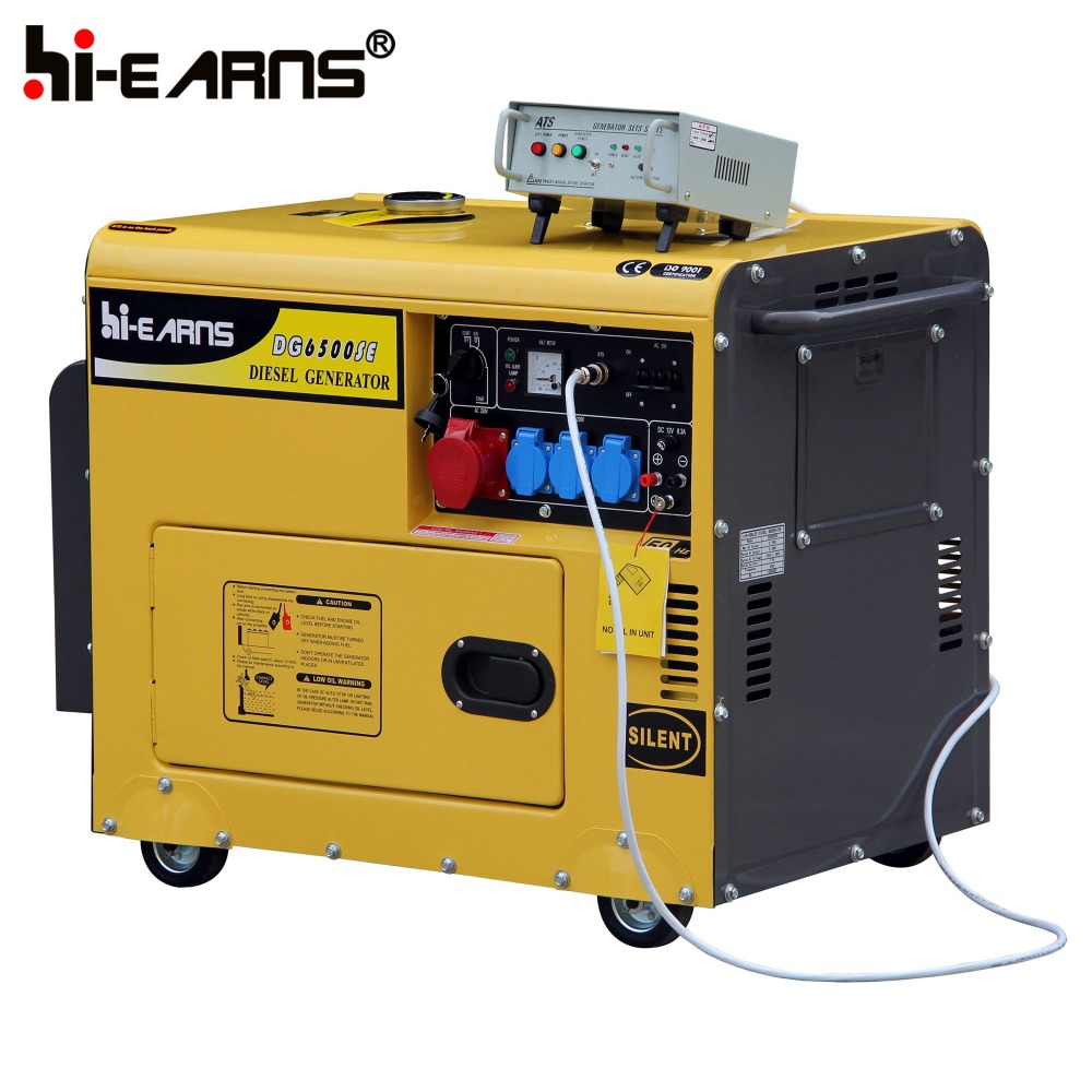 5KVA Power 1 Phase Brush Silent Diesel Generator With ATS control