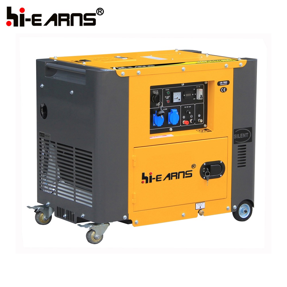 Copper Wire Home Usage Portable 5KW Silent Diesel Generator