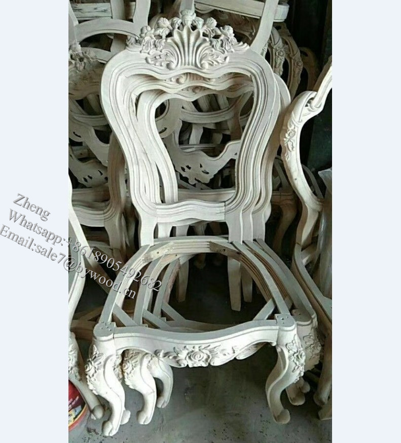 Home Furniture solid wood  chair frame unfinished wood chair frames