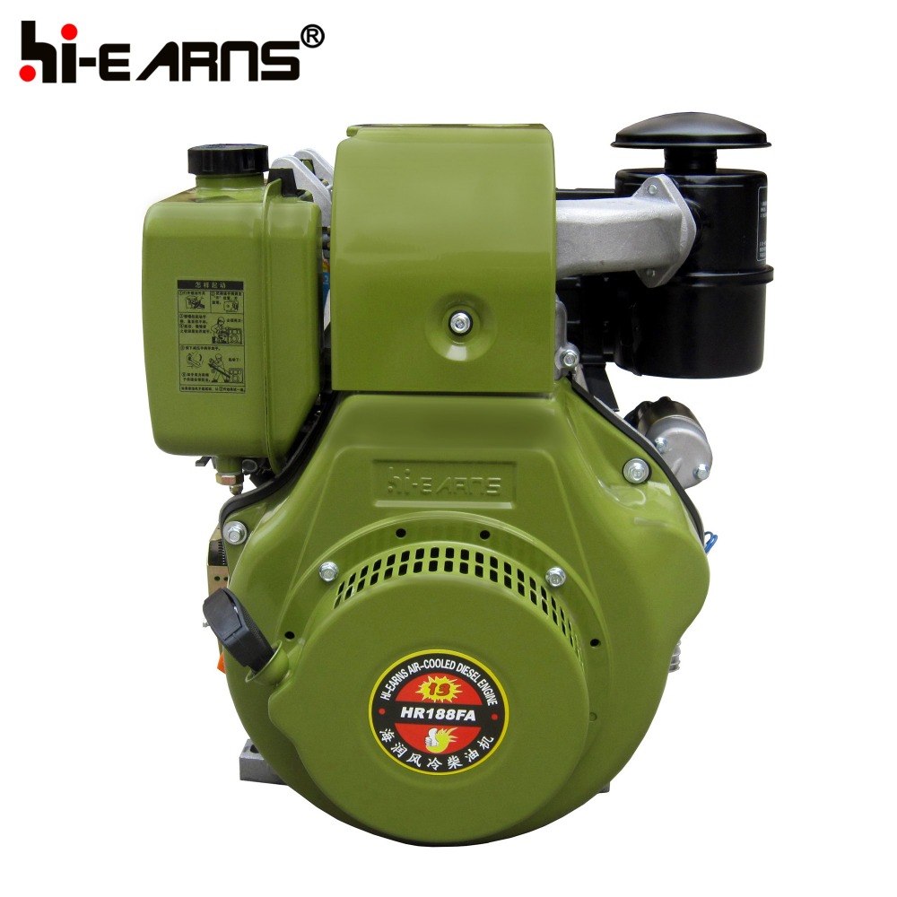 7.5KW single cylinder green Italy type army diesel engine