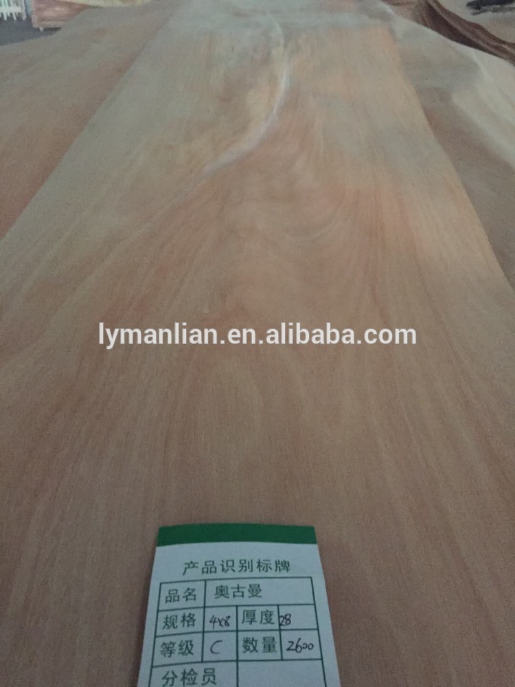 Sliced Cut mahogany veneer Okume wood veneers