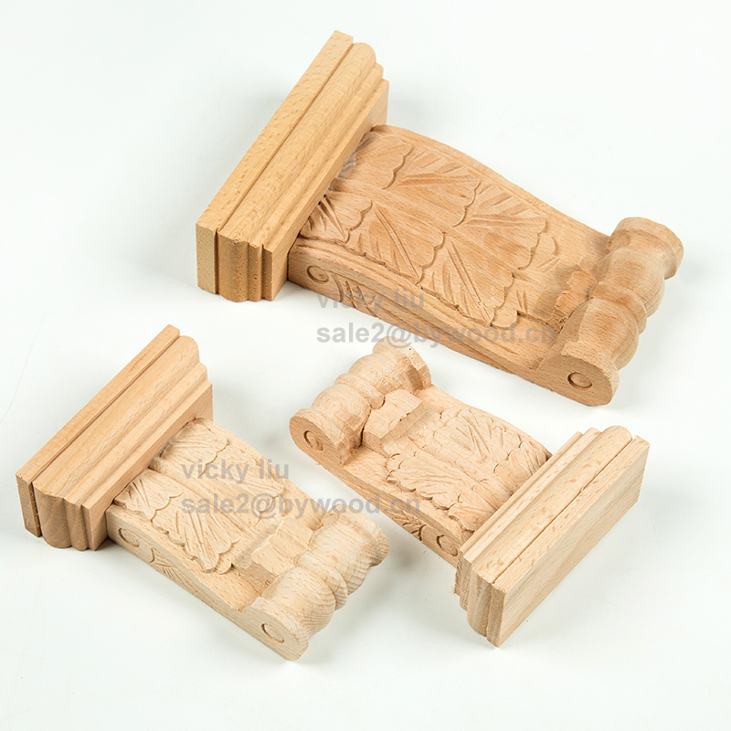 Furniture parts wood capitals corbels furniture household decoration wood